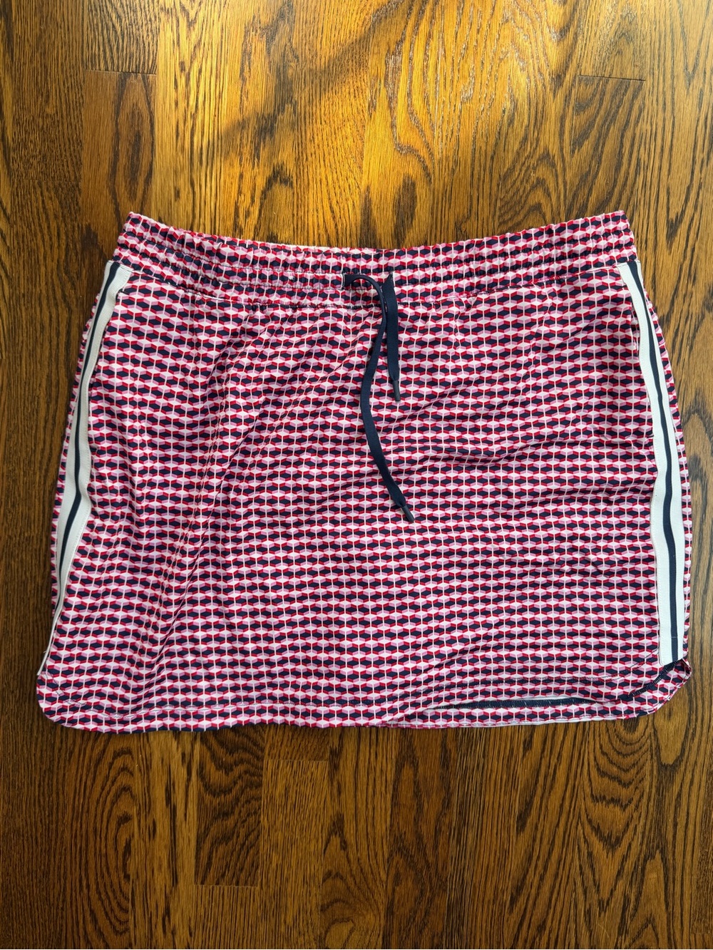 Lady Hagen Women's Pink Blue Patterned Drawstring Tennis Golf Athleisure Skort